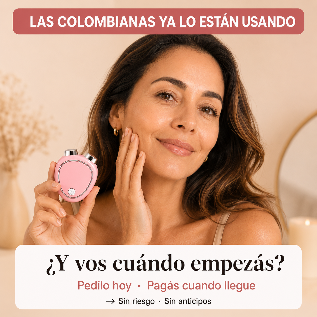 Masajeador Facial Eléctrico · Lifting & Firmeza