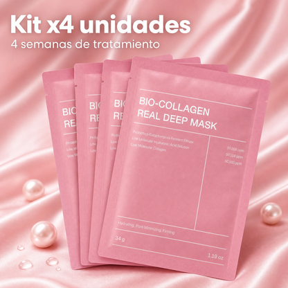 Pack x4 · K-Beauty Collagen Mask Coreana