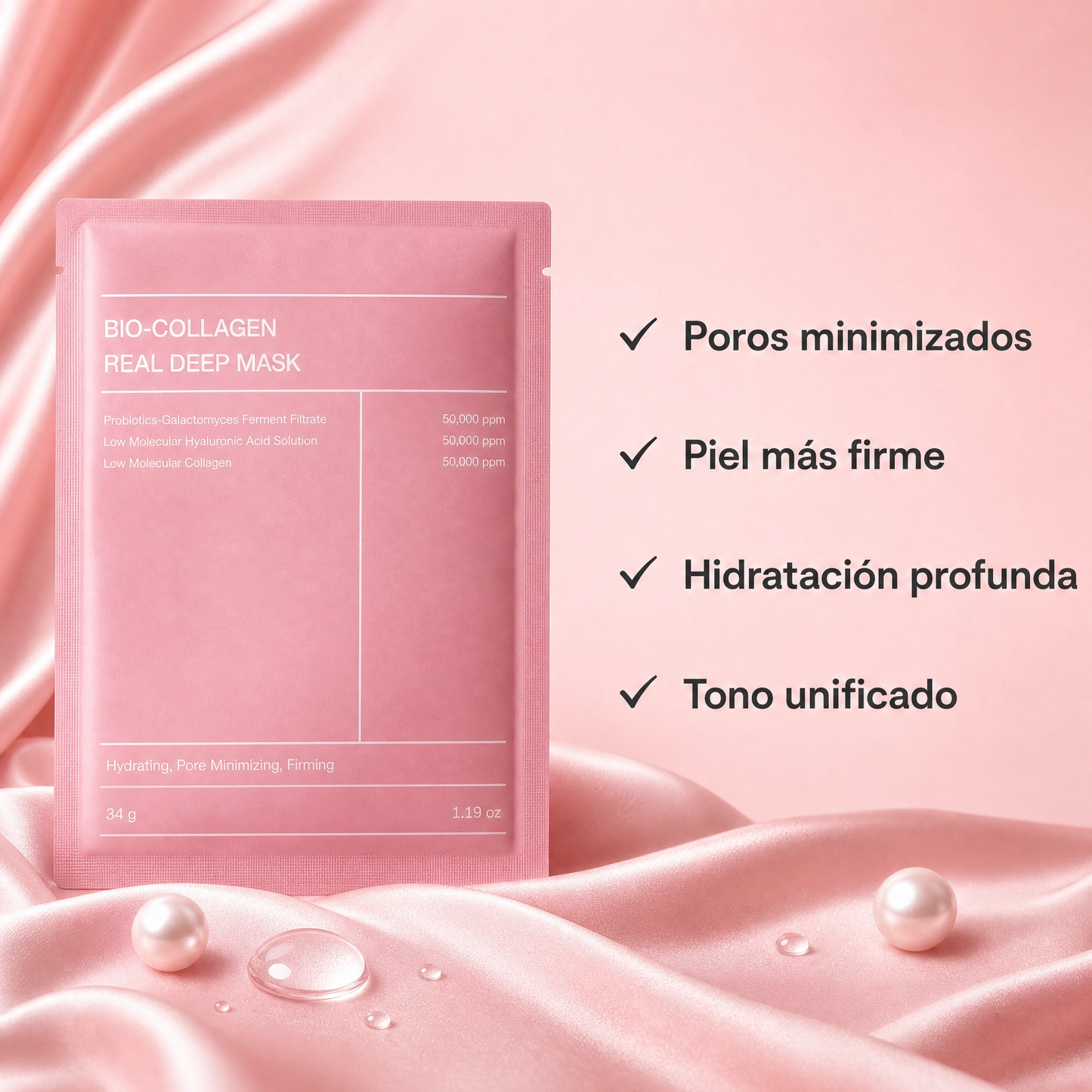 Pack x4 · K-Beauty Collagen Mask Coreana