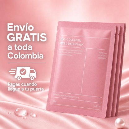 Pack x4 · K-Beauty Collagen Mask Coreana